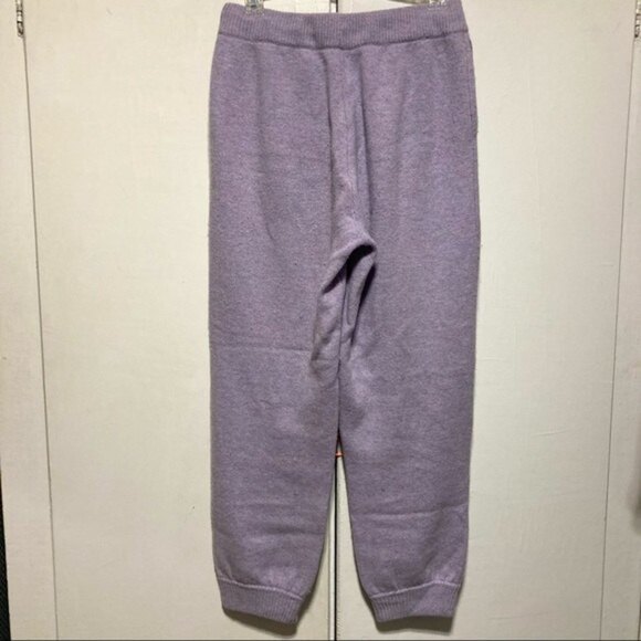 LoveShackFancy Tristan Pant in Purple, Wool Cashmere, Size Small - Picture 9 of 16